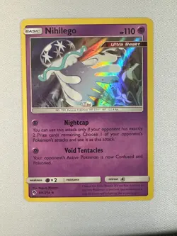 Pokemon TCG Nihilego 106/214 Holo Rare Lost Thunder - Image 1