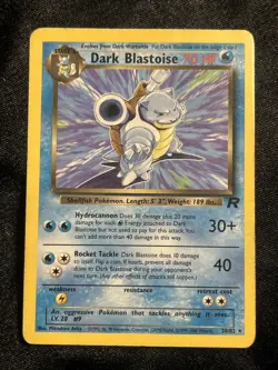 Dark Blastoise 20/82 Team Rocket Pokemon TCG MP - Image 1