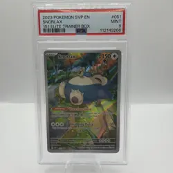 PSA 9 - Snorlax #051 - Pokemon SV Black Star Promos - Image 1