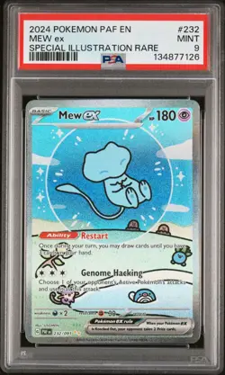 2024 Pokemon PAF en Special Illustration Rare #232 Bubble Mew EX PSA 9 Mint rare - Image 1