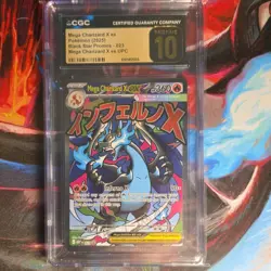 Pokemon Mega Charizard X ex Me: Mega Evolution Promo Holo 023 CGC 10 PRISTINE - Image 1