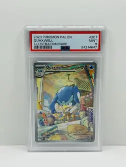 🔥2023 POKEMON PAL EN-PALDEA EVOLVED ILLUSTRATION RARE #207 QUAXWELL PSA 9!🔥 - Image 1