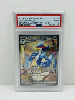🔥2023 Pokemon Paldea Evolved Quaquaval ex Special Illustration #260 PSA 9🔥 - Image 1