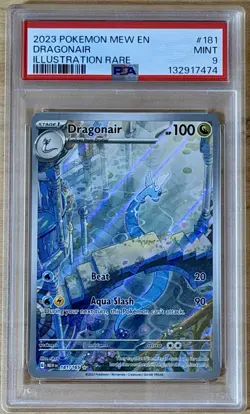 2023 Pokemon Scarlet & Violet - 151 Dragonair PSA 9 #181/165 Illustration Rare - Image 1