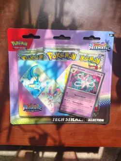lot of 2 Pokemon Scarlet & Violet PRISMATIC EVOLUTIONS Tech Sticker Collection - Image 2