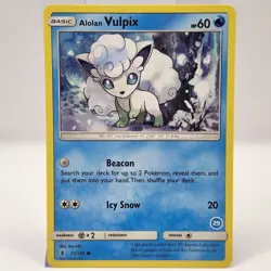 Alolan Vulpix 21/145 Pokemon TCG Alolan Sandslash & Alolan Ninetales NM/M - Image 1