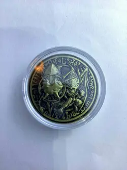 YuGiOh - Elemental Hero Flame Wingman - YCS Pre-Reg Coin - Official - Gold - Image 1