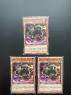 Yugioh Ancient Gear Hunting Hound MP17-EN180 1st Edition Common MP X3 - Image 1