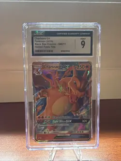 2019 POKEMON SM BLACK STAR PROMO HIDDEN FATES TINS #SM211 CHARIZARD GX CGC 9 - Image 1