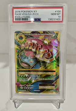 Pokemon M Venusaur EX 2016 Evolutions 100/108 PSA 10 - Image 1
