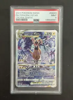 Zeraora VSTAR Pokemon SWSH Crown Zenith #GG43 Galarian Gallery PSA 9 - Image 1