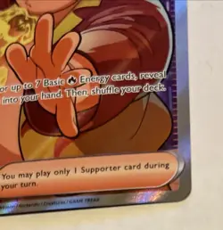 Pokemon Phantasmal Flames Firebreather 119/094 Full Art Trainer Ultra Rare NM - Image 3