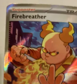 Pokemon Phantasmal Flames Firebreather 119/094 Full Art Trainer Ultra Rare NM - Image 5
