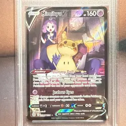2022 POKEMON SWORD & SHIELD BRILLIANT STARS #TG16 FULL ART/MIMIKYU V PSA 9 - Image 2