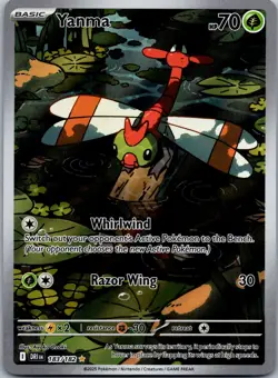 Yanma 183/182 - SV10: Destined Rivals Illustration Rare Pokemon TCG NM - Image 1