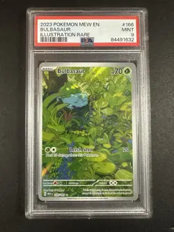 2023 Pokemon SV:151 Illustration Rare Bulbasaur 166/165 PSA 9 Pokemon - Image 1