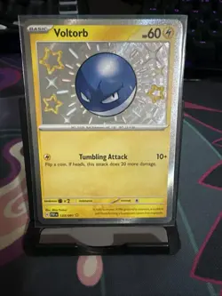 Pokemon Voltorb 133/091 Paldean Fates Shiny Ultra Rare Holo NM - Image 1