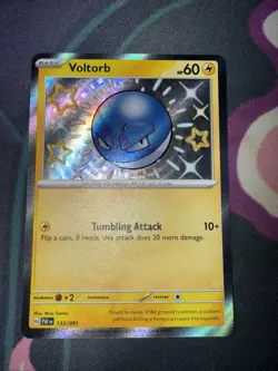 Pokemon Voltorb 133/091 Paldean Fates Shiny Ultra Rare Holo NM - Image 4