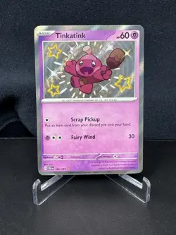Pokemon Tinkatink 165/091 SV: Paldean Fates Holo Shiny NM - Image 1