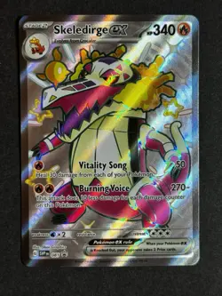 Skeledirge ex 081 Promo Full Art Shiny Paldean Fates Pokemon TCG NM/MINT - Image 1