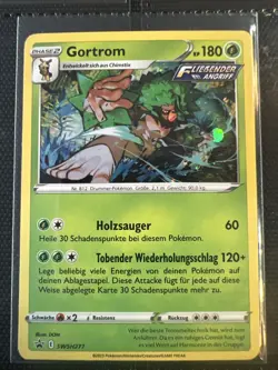 POKEMON Black Star Promo Gortrom SWSH277 Rillaboom Holo Pokemon - Image 1