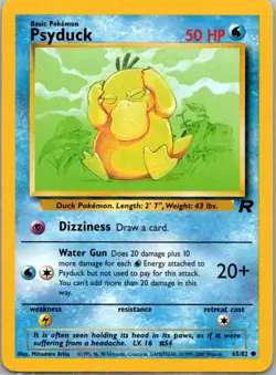 Pokemon TCG Psyduck 65/82 Team Rocket NM - Image 1