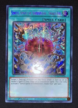 Yugioh Sinful Spoils of Subversion Snake Eye MP24-EN104 Prismatic Secret Rare NM - Image 3