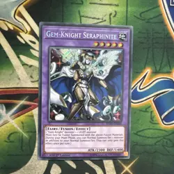 Yugioh! Gem-Knight Seraphinite SHVA-EN048 Secret Rare 1st Edition NM - Image 1