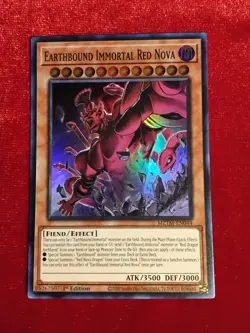 Earthbound Immortal Red Nova - MZTM-EN044 - Super Rare - 1st Ed Yu-Gi-Oh! Unplyd - Image 1