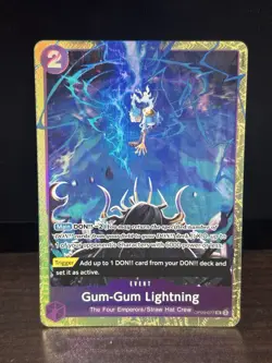 Gum-Gum Lightning OP09-077 Premium Best Selection Vol 4 One Piece TCG ENGLISH - Image 1