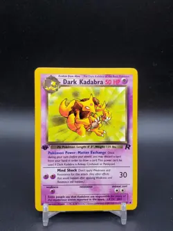 Dark Kadabra 39/82 Team Rocket 1st Edition LP Pokemon Card - Image 1