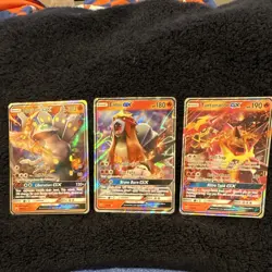 Pokemon Zygarde GX, Entei GX, Turtonator GX Holo Card Lot 3 Cards English - Image 1