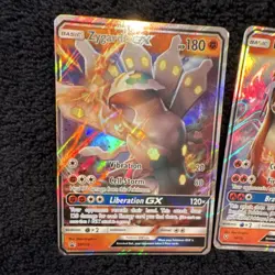Pokemon Zygarde GX, Entei GX, Turtonator GX Holo Card Lot 3 Cards English - Image 2