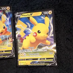 Pokemon Pikachu V & Pikachu VMAX Promo Holo Regular Card Lot 3 Cards English - Image 2