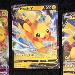 Pokemon Pikachu V & Pikachu VMAX Promo Holo Regular Card Lot 3 Cards English - Image 3