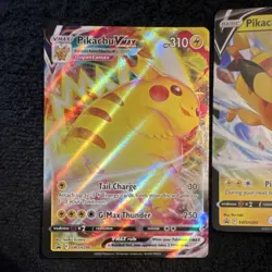 Pokemon Pikachu V & Pikachu VMAX Promo Holo Regular Card Lot 3 Cards English - Image 4