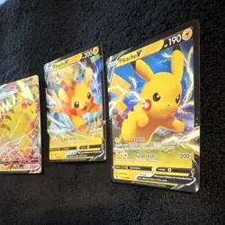 Pokemon Pikachu V & Pikachu VMAX Promo Holo Regular Card Lot 3 Cards English - Image 5