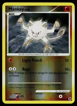 Pokemon Card - Mankey Great Encounters 79/106 Common Reverse Holo - Image 1