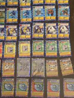 Digimon Trading Card Lot of 91 Digi Battle Series Some 1st Edition and Holos '99 - Image 5