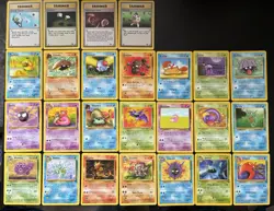 Vintage Fossil Pokemon Cards Bundle x 25 Good Condition 1999 WOTC - Image 2