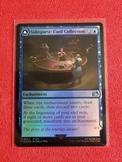Sidequest Card Collection Final Fantasy Foil FIN 73 MTG Vehicle Crew Enchantment - Image 1