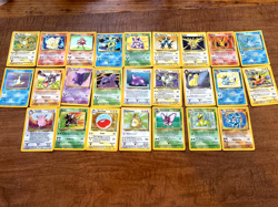 25 Pokemon Base Set Cards Holo + 53 other assorted base set + Promo Cards - Image 1