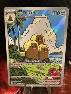 Alolan Dugtrio 208/191 Illustration Rare Surging Sparks Pokemon Card NM - Image 1