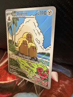 Alolan Dugtrio 208/191 Illustration Rare Surging Sparks Pokemon Card NM - Image 2