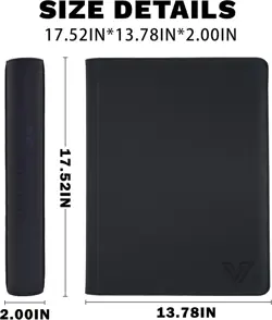 16 Pocket Trading Card Binder – Holds 1280 Cards, Large Capacity 4x4 Card - Image 3