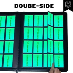16 Pocket Trading Card Binder – Holds 1280 Cards, Large Capacity 4x4 Card - Image 5