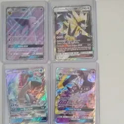 Pokemon TCG Espeon GX Full Art Ultra Rare Sun & Moon 140/149 plus 3 other cards - Image 1