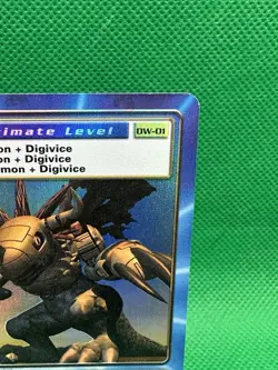 Digimon MetalGreymon DW-01 Rare Holo Card PlayStation Promo Bandai 1999 - Image 3