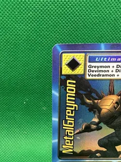 Digimon MetalGreymon DW-01 Rare Holo Card PlayStation Promo Bandai 1999 - Image 4