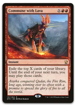 Commune with Lava #131 (NM) Dragons of Tarkir DTK Magic MTG - Image 1